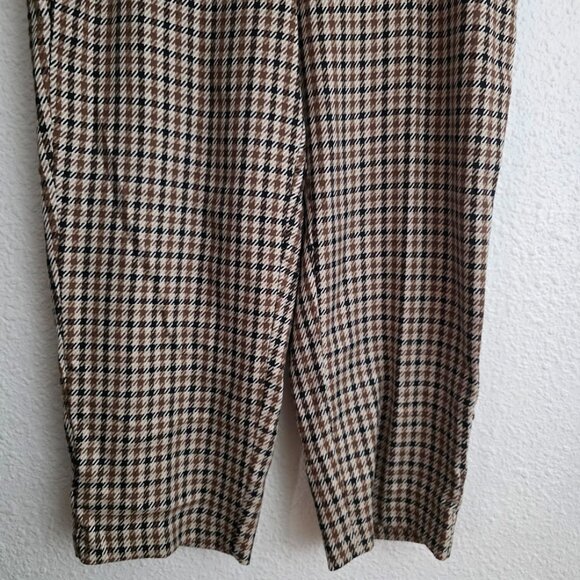 Lane Bryant Modern Straight Ankle Pants in Brown Plaid Women's Size 18 NWT - Picture 4 of 7
